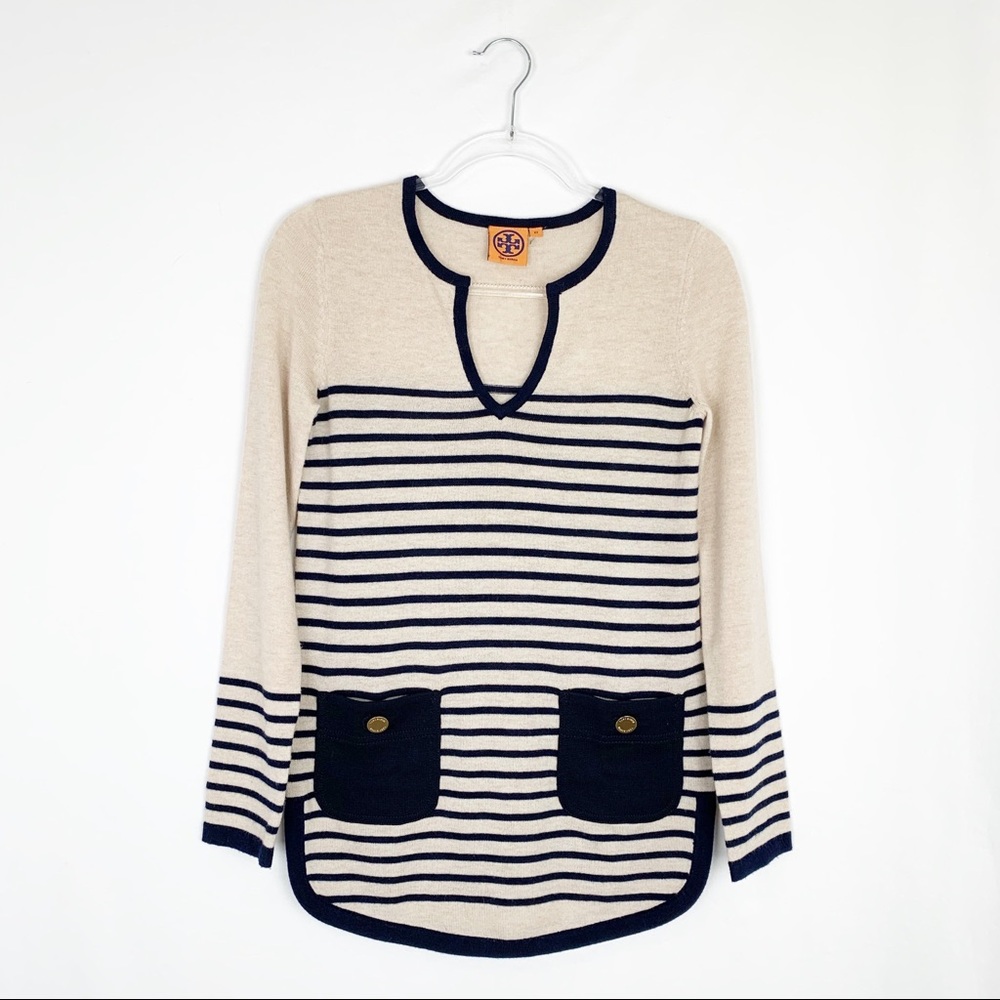Tory Burch ‘Odessa’ Wool/Cashmere Blend Tunic - Picture 4 of 8